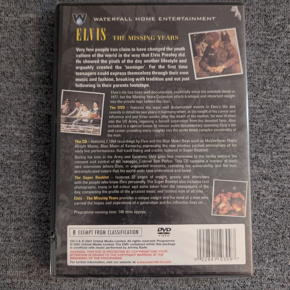 Elvis Presley - The Missing Years (DVD, 2002, Collectors Edition) Like N… - Picture 2 of 2